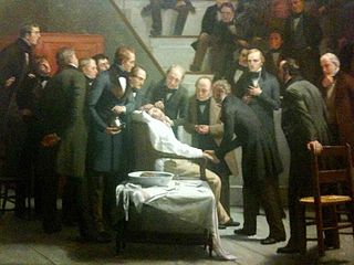 Painting by Robert Hinckley - The First Operation with Ether